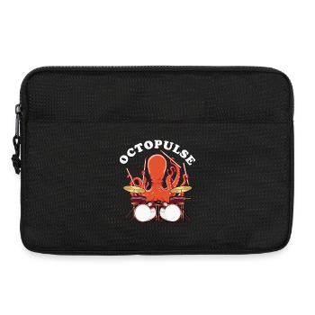OctoPULSE | Poulpe Jouant De La Batterie - Sacoche pour ordinateur portable 13 pouces - noir - Devant
