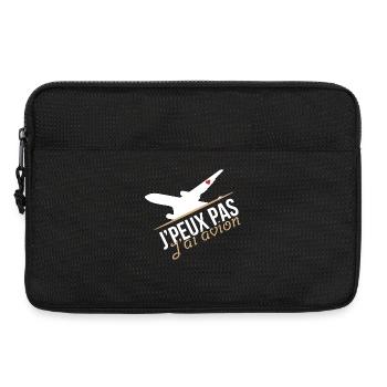 J'peux pas j'ai avion - Sacoche pour ordinateur portable 13 pouces - noir - Devant
