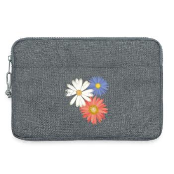 3 fleurs - Sacoche pour ordinateur portable 13 pouces - gris chiné - Devant