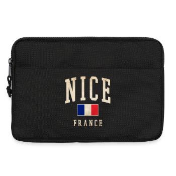 Nice France Flag Design - Laptop bag 13" - black - Front