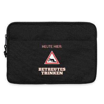 Betreutes Trinken - Laptoptasche 13" - Schwarz - Vorne
