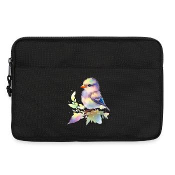 süßer Vogel - Laptoptasche 13" - Schwarz - Vorne