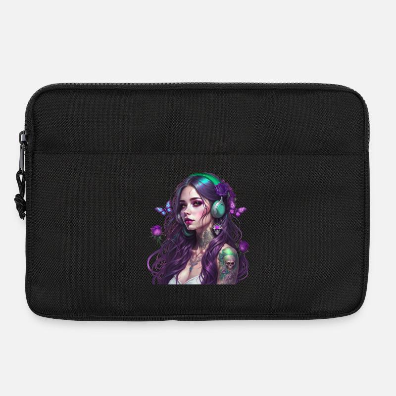 Die Fee des Waldes - Laptoptasche 13" - Schwarz