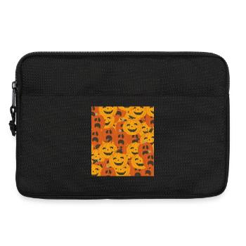 Citrouilles effrayantes motif d’Halloween - Sacoche pour ordinateur portable 13 pouces - noir - Devant