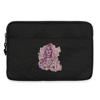Sexy Mädchen Tattoo Tinte BDSM Grunge T-Shirt - Laptoptasche 13" - Schwarz - Vorne