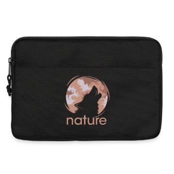 nature wolf moon icon icon illustration forest logo - Laptop bag 13" - black - Front