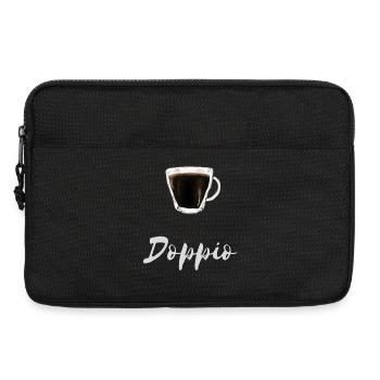 Chemise Doppio Espresso Coffee Barista Cafe - Sacoche pour ordinateur portable 13 pouces - noir - Devant