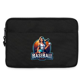 Baseball-Königin Retro-Illustration - Laptoptasche 13" - Schwarz - Vorne