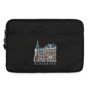Oldenbourg, Vieille ville, Allemagne Dessin - Sacoche pour ordinateur portable 13 pouces - noir - Devant