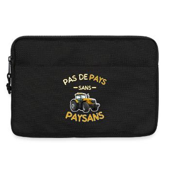 Kein Land ohne gelbe Bauern - Laptoptasche 13" - Schwarz - Vorne