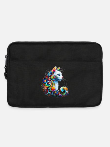 Katze - Laptoptasche 13" - Schwarz