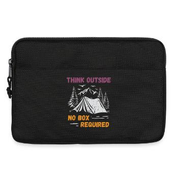 Camping, Hiking, Forest - Think Outside - Laptop bag 13" - black - Front