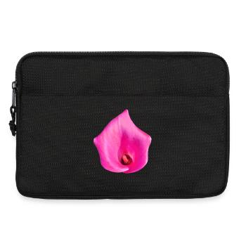 Pink Calla Blossom - Laptop bag 13" - black - Front