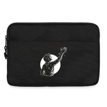 Cosmic Reach in Black and White - Laptop bag 13" - black - Front