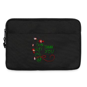Thank You - Laptop bag 13" - black - Front