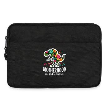 Muttersein ist ein Spaziergang im Park - Laptoptasche 13" - Schwarz - Vorne