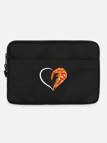 Garnelen Herz Umarmung - Laptoptasche 13" - Schwarz