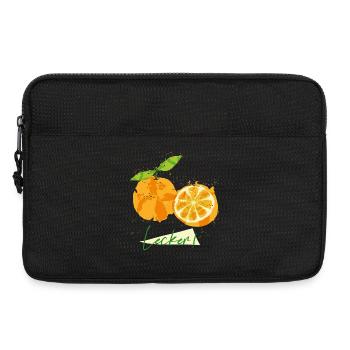 Orange Obst - Laptoptasche 13" - Schwarz - Vorne
