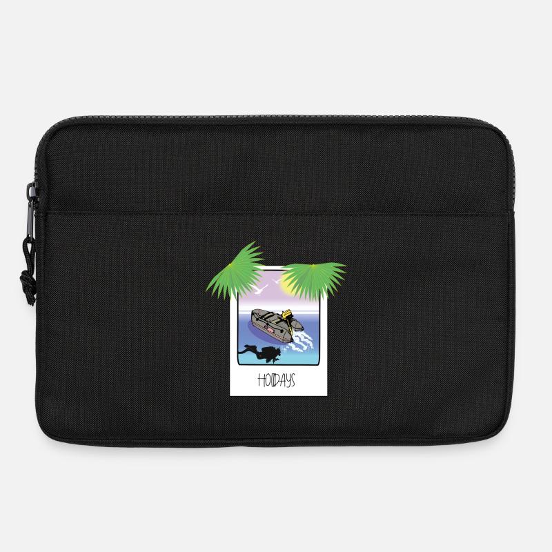 Schnappschuss Urlaub - Laptoptasche 13" - Schwarz