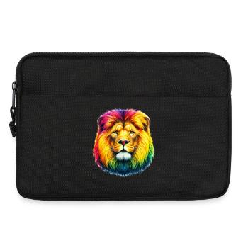 Lion - Laptop bag 13" - black - Front