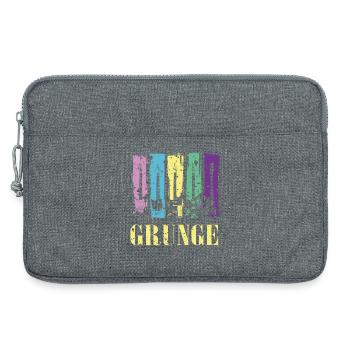 Grunge-Gitarre Farbe Pop Rock Vintage-Stil - Laptoptasche 13" - Grau meliert - Vorne