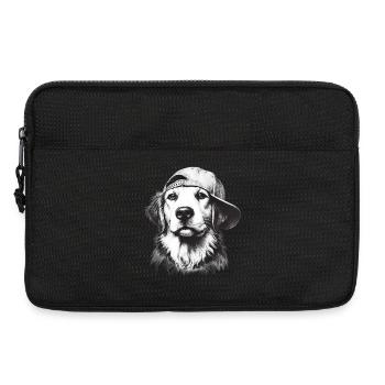 Hund - Laptoptasche 13" - Schwarz - Vorne