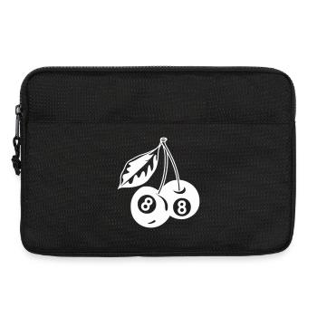 8-Kugel Kirschen Kreativ Minimalistisch - Laptoptasche 13" - Schwarz - Vorne