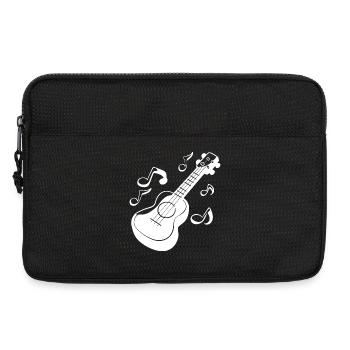 Ukulele Grafik - Laptoptasche 13" - Schwarz - Vorne