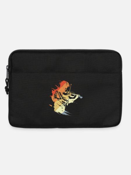 Violinist Retro Look - Laptoptasche 13" - Schwarz