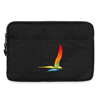 Die Reise des Vogels und des Bootes - Laptoptasche 13" - Schwarz - Vorne