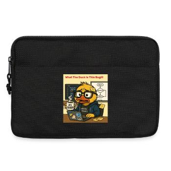 Funny Coding Duck Illustration - Laptop bag 13" - black - Front