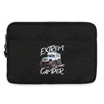 Abenteuerlicher Off-Road Camper Truck - Laptoptasche 13" - Schwarz - Vorne
