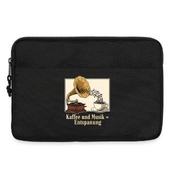 Coffee and music = relaxation - Laptop bag 13" - black - Front