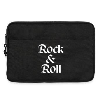 Conception typographique vintage rock and roll - Sacoche pour ordinateur portable 13 pouces - noir - Devant