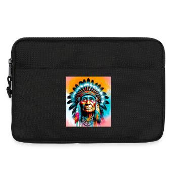 Amérindien Américain - Sacoche pour ordinateur portable 13 pouces - noir - Devant