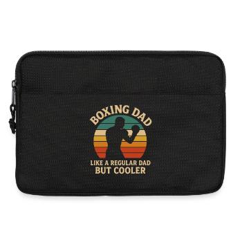 Boxen Papa Retro Sonnenuntergang Design - Laptoptasche 13" - Schwarz - Vorne