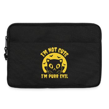 I'm Purr Evil - Laptop bag 13" - black - Front