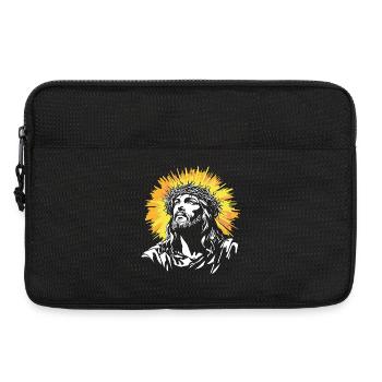 Holy Jesus Christ motif - Laptop bag 13" - black - Front