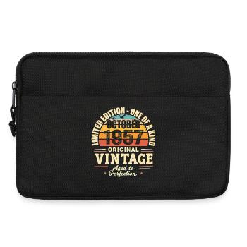 Retro Oktober 1957 - Geburtstag Oktober 1957 - Laptoptasche 13" - Schwarz - Vorne