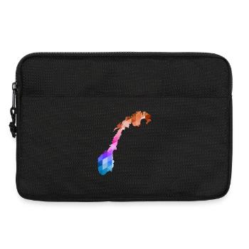 Norway - Norge - Norway - Flag - Scandinavia - Laptop bag 13" - black - Front