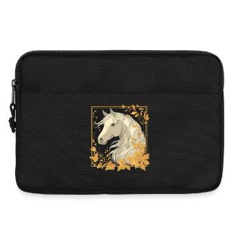 Cheval d'automne - Sacoche pour ordinateur portable 13 pouces - noir - Devant