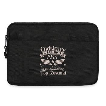 Vintage 1955 Baujahr Design - Laptoptasche 13" - Schwarz - Vorne