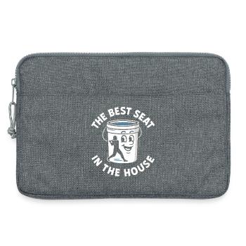Der beste Platz im Haus Bucket Dad Baseball Dad - Laptoptasche 13" - Grau meliert - Vorne