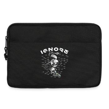 Ignorance Is Bliss - Street Art Style - Laptop bag 13" - black - Front