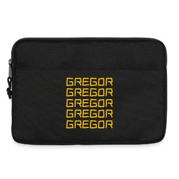 Prénom Gregor - Sacoche pour ordinateur portable 13 pouces - noir - Devant