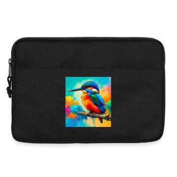 martin-pêcheur - Sacoche pour ordinateur portable 13 pouces - noir - Devant