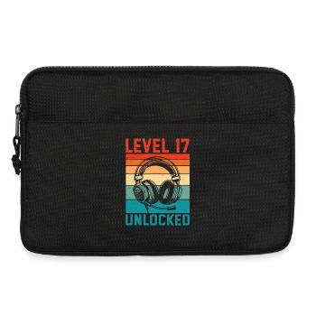 17 Jahre Geburtstag Teen Gamer Level 17 freigeschaltet - Laptoptasche 13" - Schwarz - Vorne