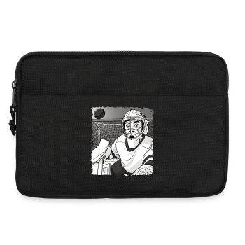 drôle de hockey gardien de but selfie hockey - Sacoche pour ordinateur portable 13 pouces - noir - Devant