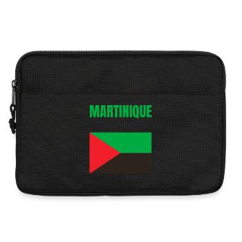 T-shirt drapeau Martinique Antilles - Sacoche pour ordinateur portable 13 pouces - noir - Devant