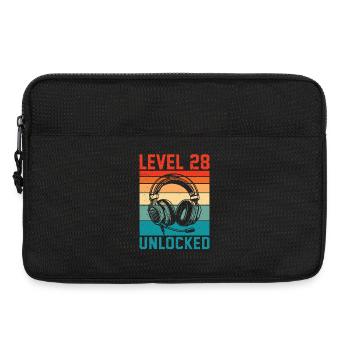 Level 28 Years Unlocked - 28th Anniversary Gamer - Laptop bag 13" - black - Front